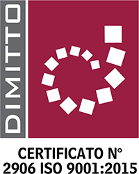 Company with a certified Quality System compliant with ISO 9001:2015 requirements